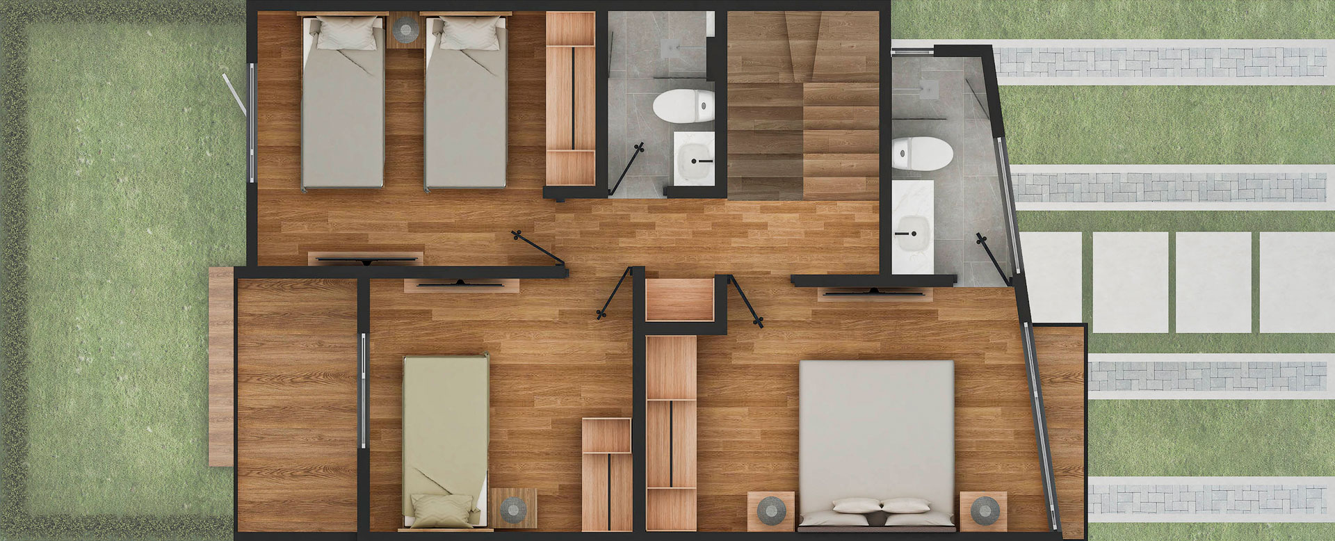 Plano segundo piso de CASA BROMELIA (A1)