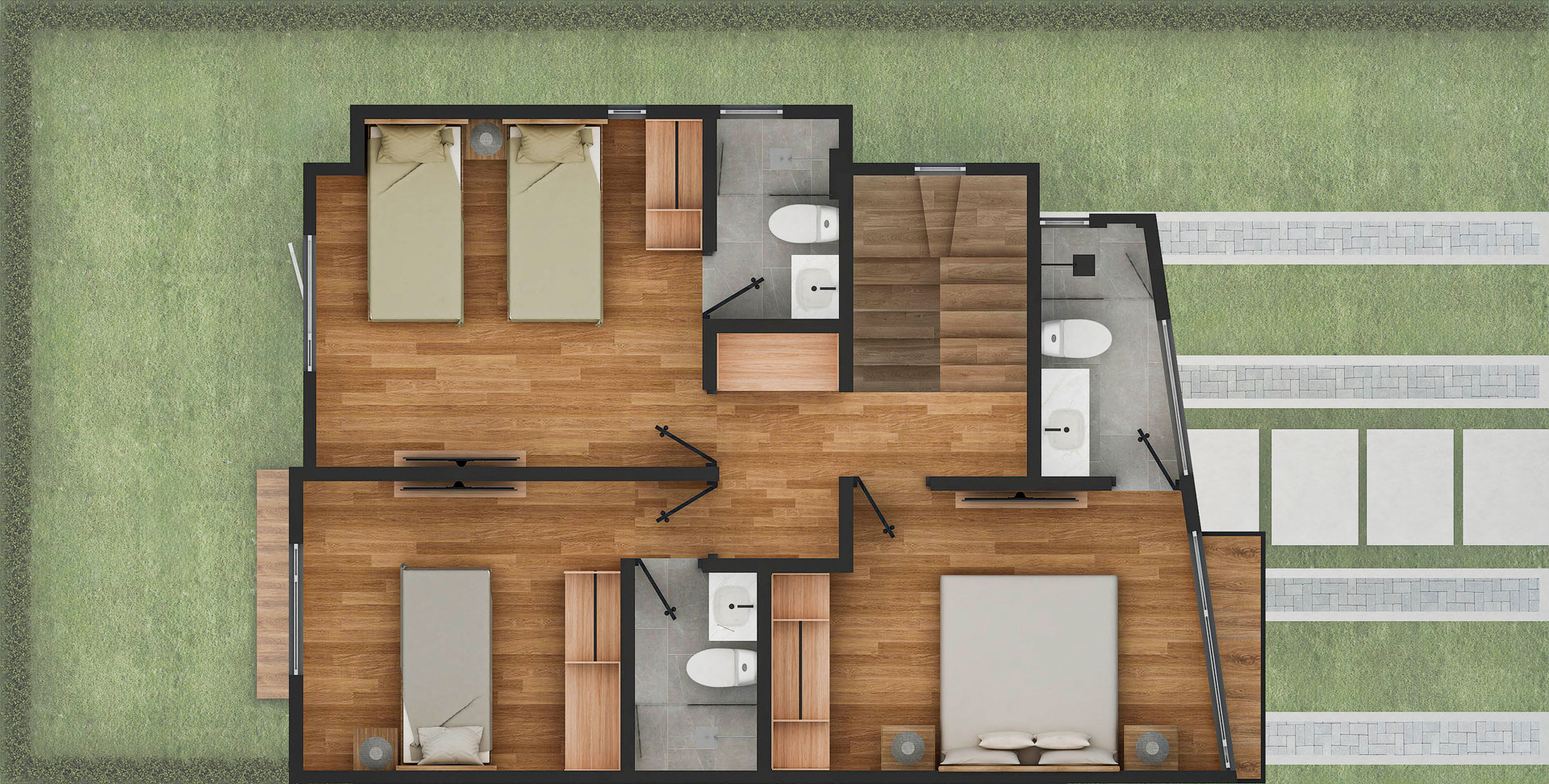 Plano segundo piso de CASA CAYENA (A2E)